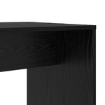 vidaXL Bureau Chêne noir 138.5 x 55 x 143 cm Bois d'ingénierie