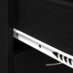 vidaXL Rack à chaussures Chêne noir 60 x 35 x 84 cm Bois d'ingénierie