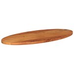 vidaXL Dessus de table 140x50x2 5 cm ovale bois massif d'acacia