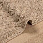 vidaXL Tapis de surface Moiré HUARTE Naturel 200 x 80 cm Polyester