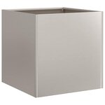 vidaXL Jardinière rouillé 40x40x40 cm acier inoxydable