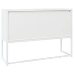 vidaXL Buffet Blanc 105x35x75 cm Acier
