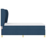Lit à ressort vidaXL avec matelas bleu 90x190 cm en tissu