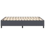 vidaXL Cadre de lit plateforme Gris foncé 140 x 190 cm