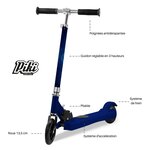 Trottinette avec assistance électrique piki wonder one pliable pour enfant - 100w / batterie lithium