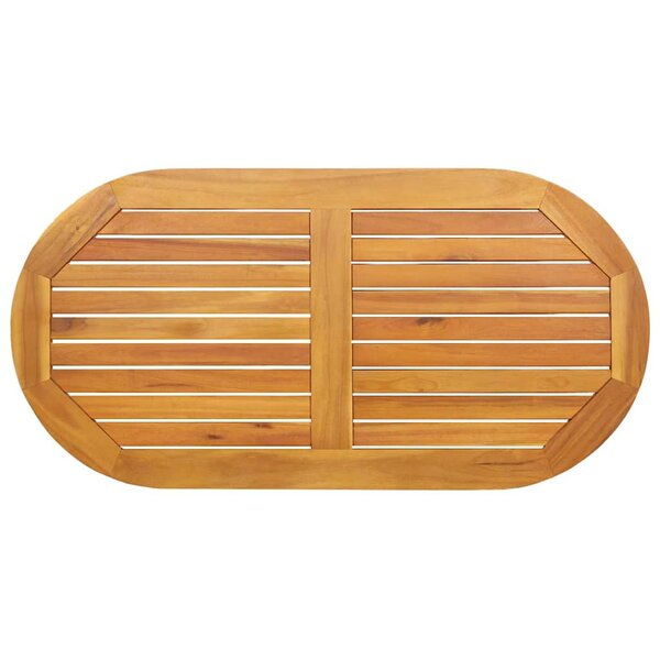 vidaXL Plateau de table Marron 110 x 55 x 2 cm Bois d'acacia massif