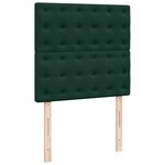 vidaXL Sommier à lattes de lit et matelas Vert foncé 80x200 cm Velours