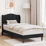 vidaXL Cadre de lit avec tête de lit Noir 80 x 200 cm Velours