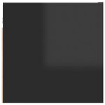 vidaXL Meuble TV mural Noir brillant 30 5x30x30 cm