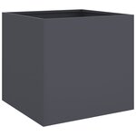vidaXL Jardinière anthracite 49x47x46 cm acier laminé à froid