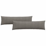 vidaXL Coussins de canapé 2 Pièces Gris clair 145 x 40 cm