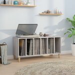 vidaXL Armoire à disques sonoma gris 100x38x48 cm bois d'ingénierie