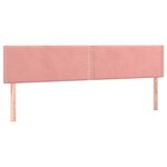 vidaXL Sommier à lattes de lit et matelas LED rose 120x190 cm velours