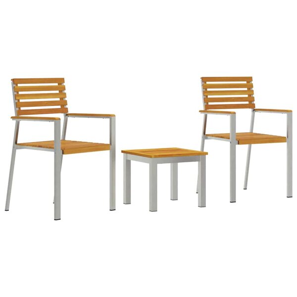vidaXL Ensemble de salle à manger pour jardin 3 Pièces