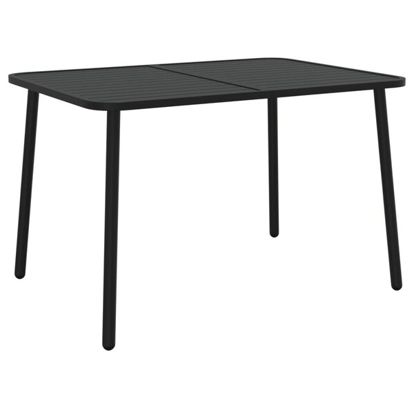 vidaXL Table de jardin anthracite 110x80x71 cm acier