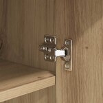 vidaXL Buffet Chêne noir 42 5 x 40 x 93 cm Bois d'ingénierie