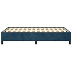 vidaXL Cadre de lit sans matelas bleu foncé 120x200 cm velours