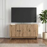vidaXL Meuble TV 99 x 34 5 x 50 cm Chêne artisanal Bois d'ingénierie