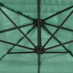 vidaXL Parasol de jardin avec mât en acier vert 268x268x226 cm