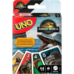 Mattel JFT28 - Uno Jeu de cartes Jurassic World
