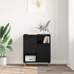 vidaXL Buffet Chêne noir 35 x 60 x 70 cm Bois d'ingénierie