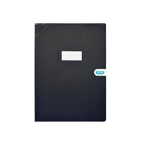 Protège-cahier PVC 150 Strong Line 24x32 cm opaque noir OXFORD