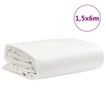 vidaXL Bâche blanc 1 5x6 m 650 g/m²