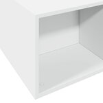 vidaXL Cadre de lit blanc 160x200 cm bois d'ingénierie
