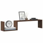 vidaXL Étagères murales 2 Pièces Chêne marron 100x15x20 cm