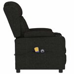 vidaXL Fauteuil électrique de massage Noir Tissu
