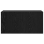 vidaXL Ensemble meuble TV 2 Pièces Noir 60 x 30 x 30 cm Bois d'ingénierie