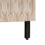 vidaXL Cabinet de chevet Blanc 50 x 33 x 62 cm Bois de mangue massif