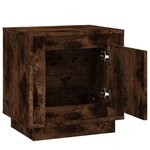 vidaXL Tables de chevet 2 Pièces chêne fumé 44x35x45 cm bois d'ingénierie