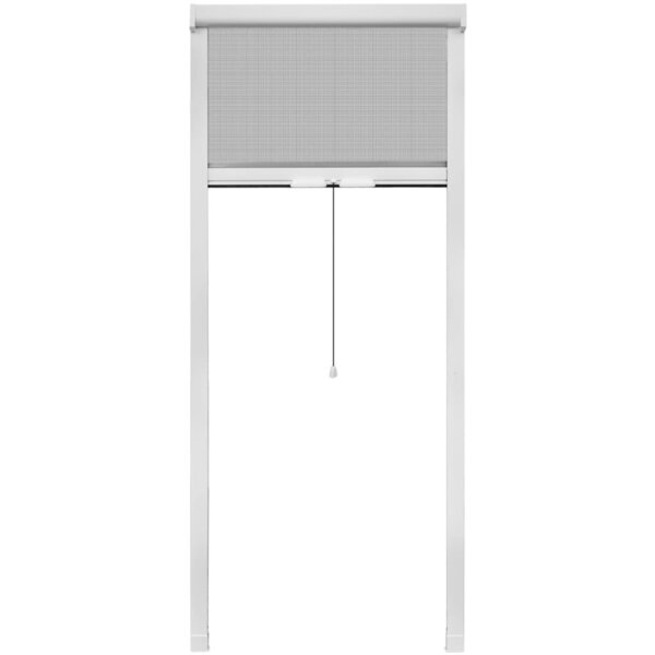 Moustiquaire enroulable blanche pour fenêtre 80 x 170 cm