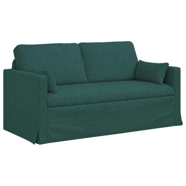 vidaXL Canapé Vert foncé 158 x 78 x 80 cm tissu