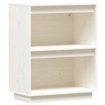 vidaXL Armoire console Blanc 60x34x75 cm Bois de pin solide