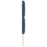 vidaXL Tête de lit avec des lumières à LED Réglable Bleu 80 cm tissu