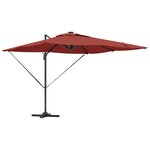 vidaXL Parasol Couleur terre cuite 286 x 285 x 270 cm Aluminium