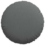 vidaXL Coussins de siège 2 Pièces Gris foncé Ø80 x 29 cm tissu