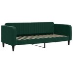 vidaXL Lit de jour avec matelas vert foncé 80x200 cm velours