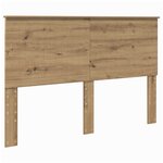 vidaXL Tête de lit Chêne artisanal 150 cm Bois d'ingénierie