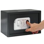 vidaXL Coffre-fort électronique avec verrouillage par empreinte digitale 20x31x20 cm en acier