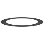 vidaXL Anneau d'arbre plat Noir Ø90 / 120 cm Acier