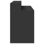 vidaXL Bureau avec lumières LED noir 120x55x91 cm bois d'ingénierie