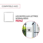 Cadre d'encastrement blanc 9010m