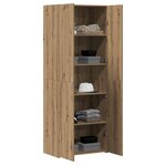 vidaXL Haut Armoire 2 Pièces Chêne artisanal 70 x 42 5 x 185 cm