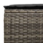 vidaXL Pouf de Jardin 2 Pièce Gris et Gris foncé 38 x 38 x 45 cm