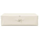 vidaXL Boîtes de rangement 2 Pièces Tissu 70x40x18 cm Crème