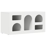 vidaXL Meuble TV Blanc 80 x 35 x 40 cm Bois d'ingénierie