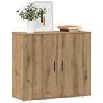 vidaXL Buffet chêne artisanal 80x33x70 cm bois d'ingénierie